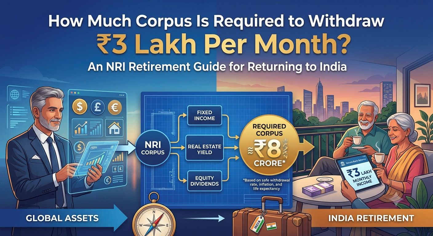 How Much Corpus Is Required to Withdraw ₹3 Lakh Per Month? An NRI Retirement Guide for Returning to India