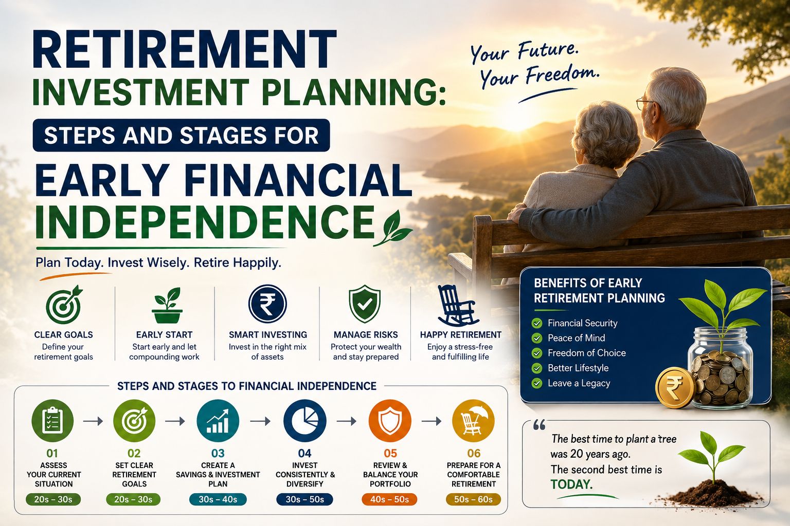 Retirement Investment Planning: Steps and Stages for Early Financial Independence