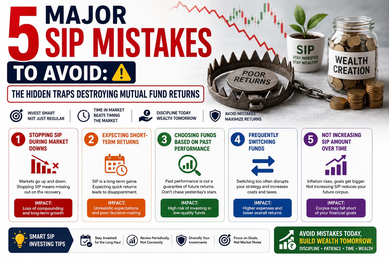 5 Major SIP Mistakes to Avoid: The Hidden Traps Destroying Mutual Fund Returns