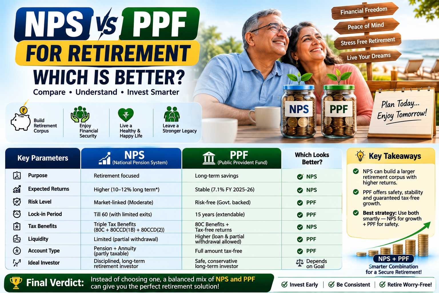 NPS vs PPF for Retirement: Which is Better?