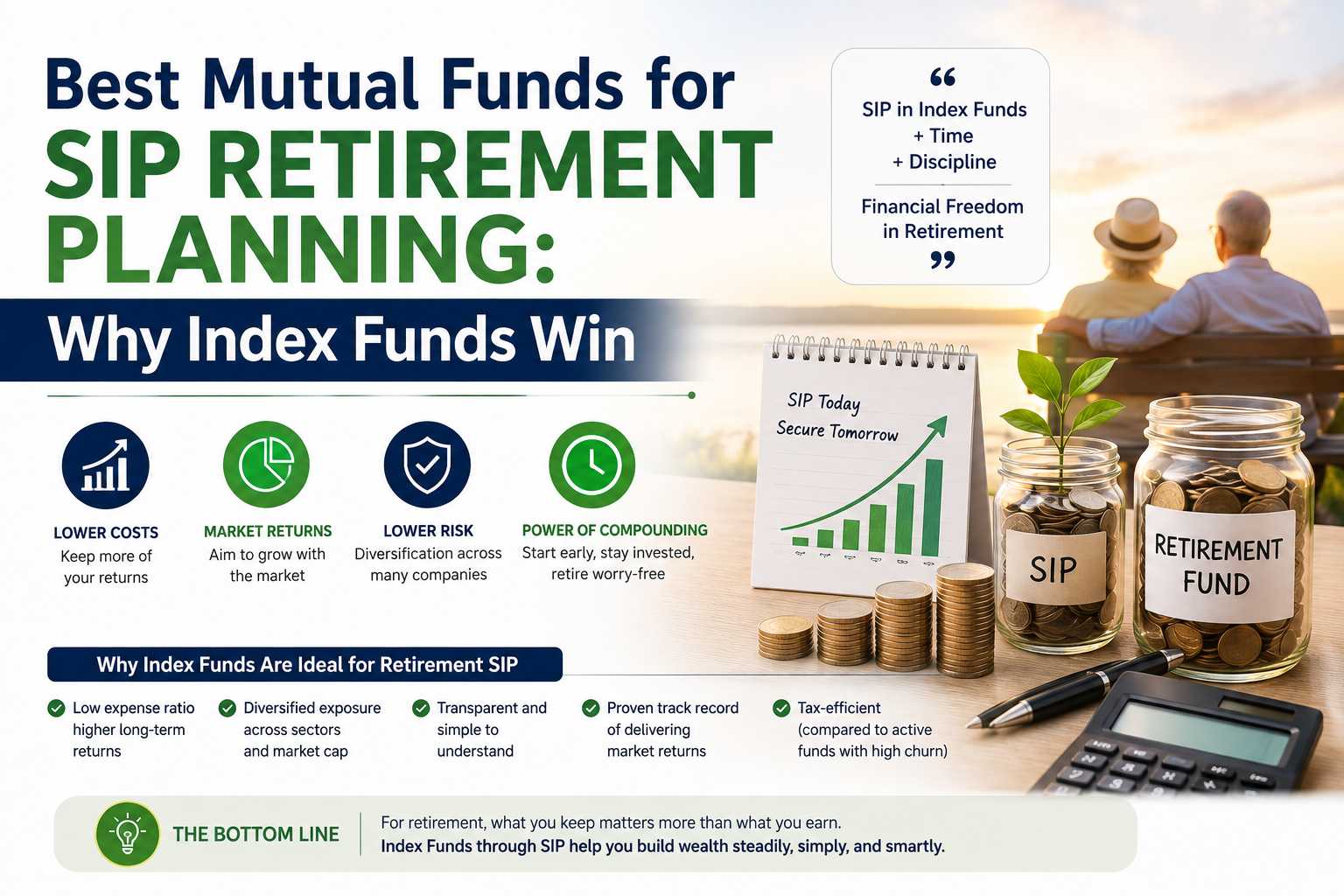 Best Mutual Funds for SIP Retirement Planning: Why Index Funds Win
