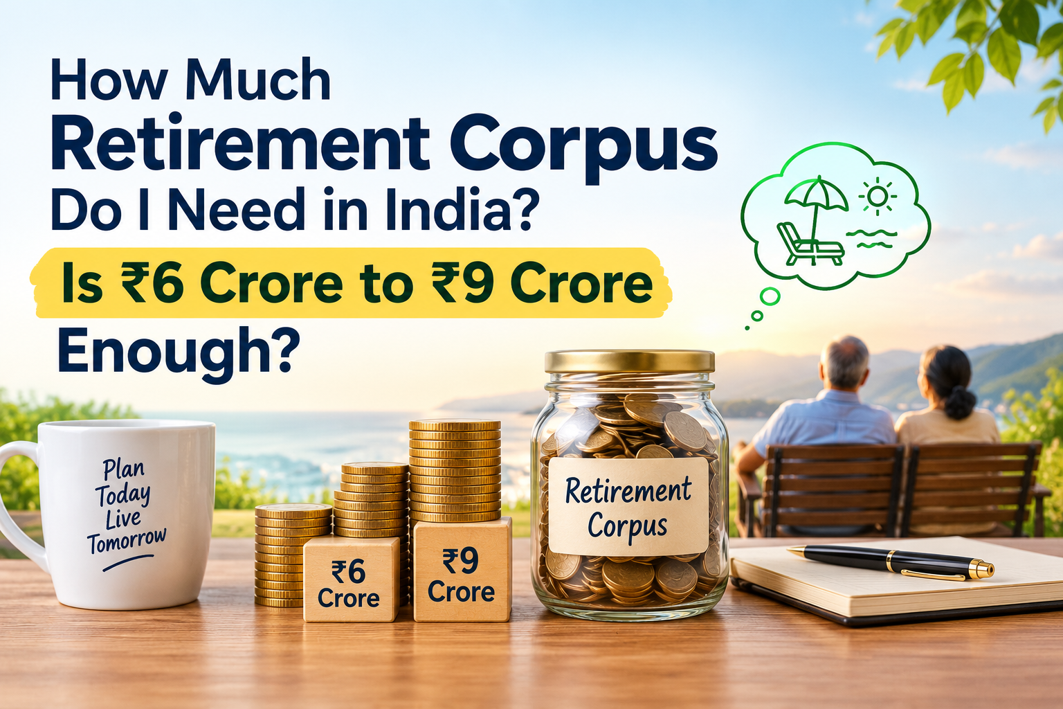 How Much Retirement Corpus Do I Need in India? Is ₹6 Crore to ₹9 Crore Enough?